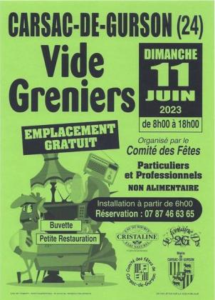 Vide-greniers - Carsac-de-Gurson