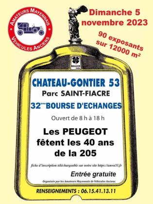 32e bourse d'échanges auto moto - Château-Gontier
