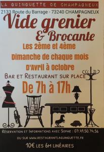 Brocante, Vide grenier - Champagneux