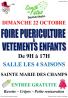 Foire à la puériculture et vêtements enfants - Sainte-Marie-des-Champs