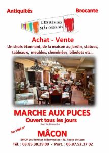 Marché aux puces - antiquités - brocante - Mâcon