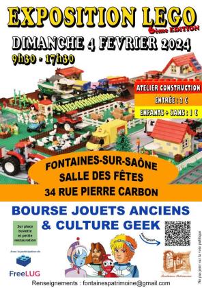 Exposition lego et bourse jouets anciens et culture geek - Fontaines-sur-Saône