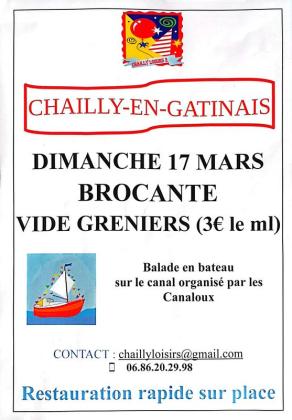 Brocante, Vide grenier - Chailly-en-Gâtinais