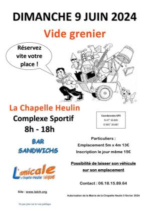 24ème vide-grenier - La Chapelle-Heulin