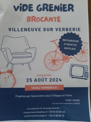 Brocante, Vide grenier - Villeneuve-sur-Verberie