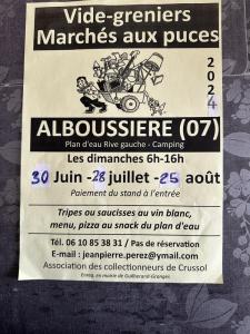 Vide greniers brocante puces - Alboussière