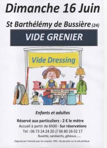 Vide grenier - vide dressing - Saint-Barthélemy-de-Bussière