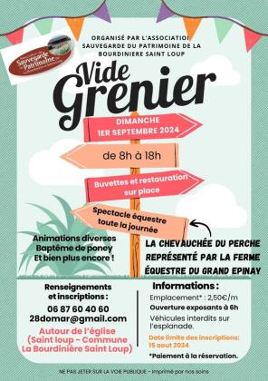 Vide-greniers - La Bourdinière-Saint-Loup