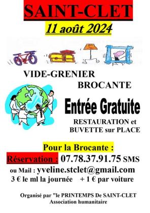 Brocante, Vide grenier - Saint-Clet