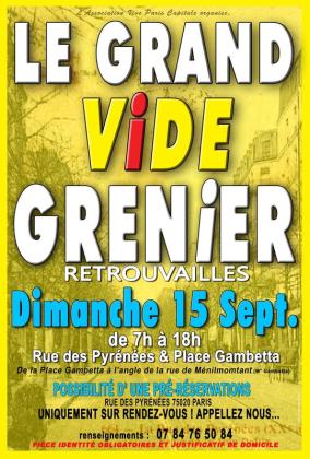 Vide-greniers - Paris 20