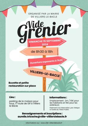 Vide-greniers - Villiers-le-Bâcle