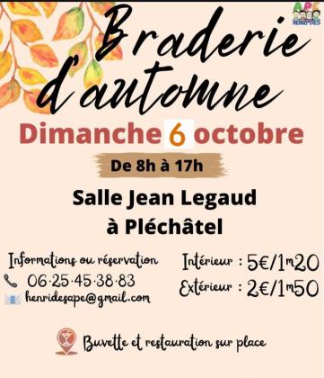 Braderie automne - Pléchâtel