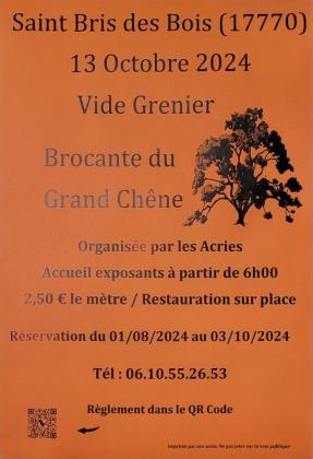 Brocante, Vide grenier - Saint-Bris-des-Bois