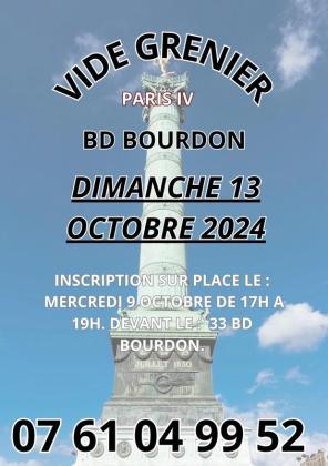 Vide-greniers bourdon - Paris 04