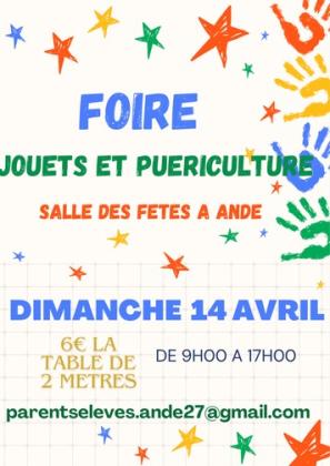 Foire aux jouets et puériculture - Andé