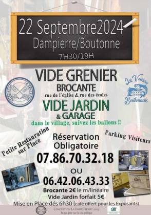 Vide grenier - vide jardin - Dampierre-sur-Boutonne