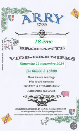 Brocante, Vide grenier - Arry