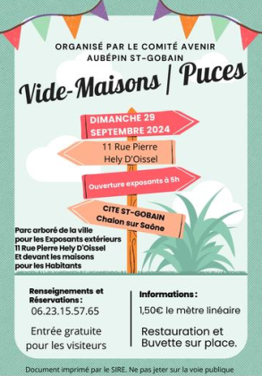 Vide grenier puces - Chalon-sur-Saône