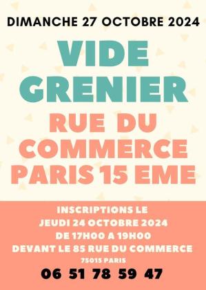 Vide-greniers rue du commerce - Paris 15