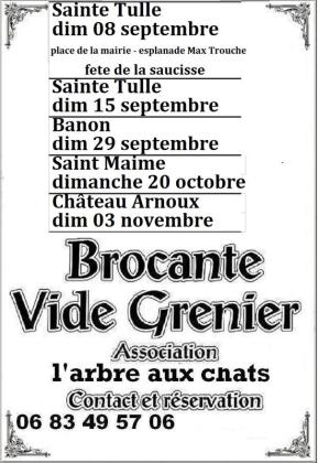 Brocante, Vide grenier - Château-Arnoux-Saint-Auban