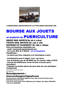 Bourse aux jouets et puériculture - Changé