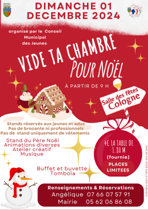 Vide ta chambre pour noël - Cologne