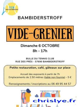 Vide-greniers - Bambiderstroff