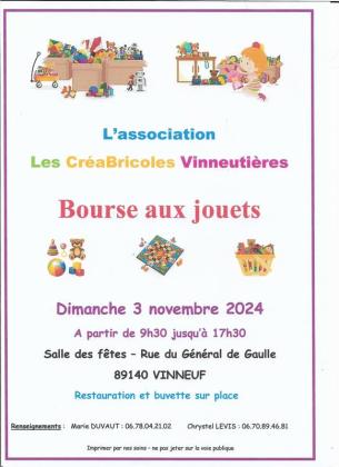 Bourse aux jouets - Vinneuf