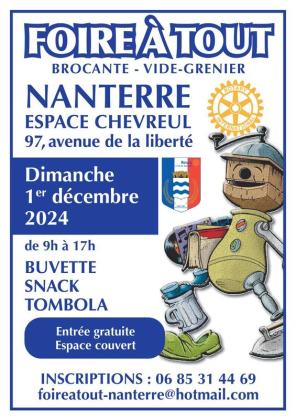 Foire a tout- brocante - vide grenier - Nanterre