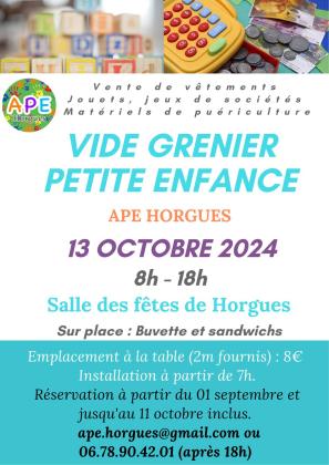 Vide grenier petite enfance - Horgues