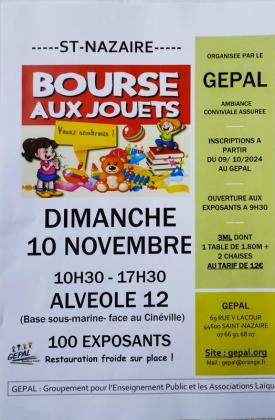 Bourse aux jouets - Saint-Nazaire