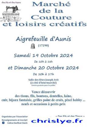 Marché de la couture et des loisirs créatifs - Aigrefeuille-d'Aunis