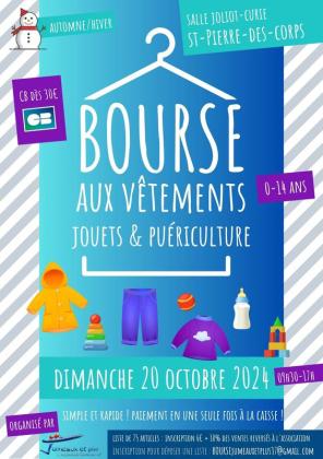 Bourse aux vêtements, petite puériculture et jouets - Saint-Pierre-des-Corps