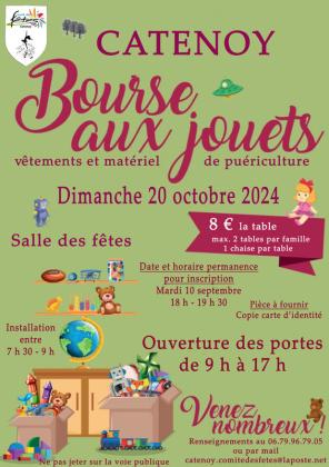 Bourse aux jouets et puériculture - Catenoy