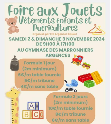 Foire aux jouets, vêtements enfants et articles de puériculture - Argences