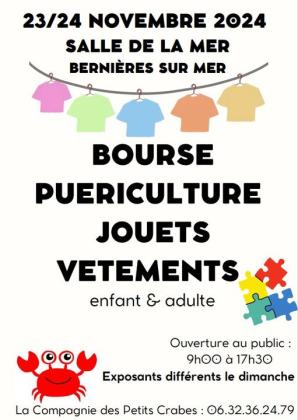 Bourse puériculture, jouets et vêtements enfant et adulte - Bernières-sur-Mer