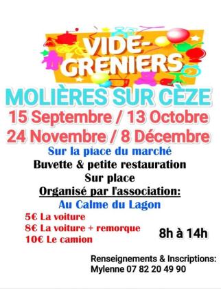 Vide-greniers - Molières-sur-Cèze