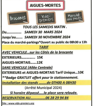 Brocante.. vide-greniers et puces - Aigues-Mortes