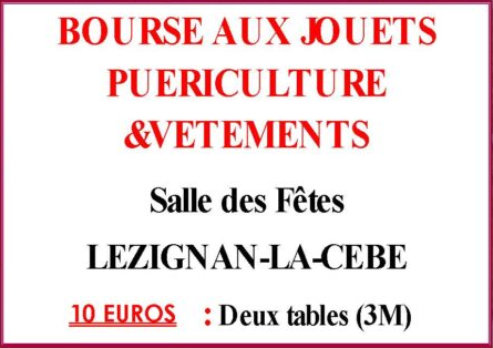 Bourse aux jouets - Lézignan-la-Cèbe