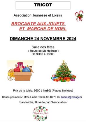 Marché de noël et brocante aux jouets - Tricot