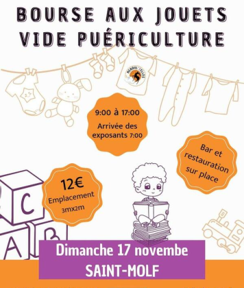 Vide puériculture bourse aux jouets et vêtements enfants - Saint-Molf