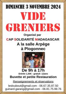 Vide-greniers de cap solidarité Madagascar - Plogonnec