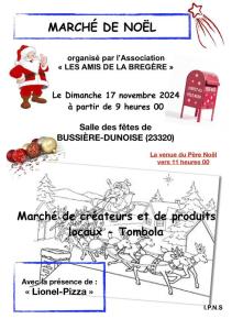 Marché de noël - Bussière-Dunoise