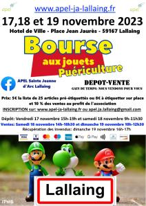 Bourse aux jouets et puériculture - Lallaing