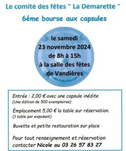 Bourse aux capsules - Vandières