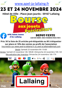 Bourse aux jouets et puériculture - Lallaing