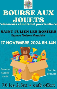 Bourse aux jouets - Saint-Julien-les-Rosiers