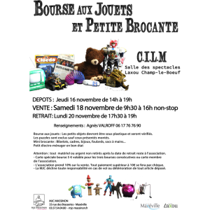 Bourse aux jouets et petite brocante - Laxou