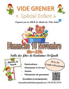 Vide grenier ''spécial enfant'' - Quelaines-Saint-Gault