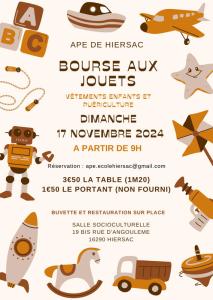 Bourse aux jouets et vêtements enfants - Hiersac